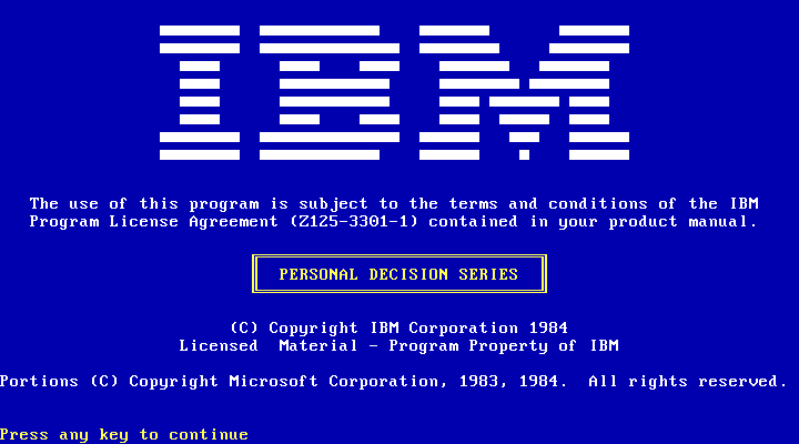 IBM PDS Data Edition 1.0 - Splash